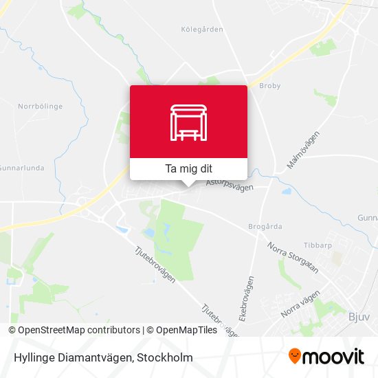 Hyllinge Diamantvägen karta