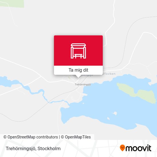 Trehörningsjö karta