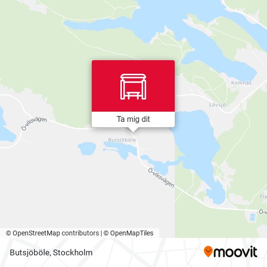 Butsjöböle karta