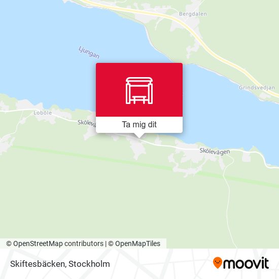 Skiftesbäcken karta
