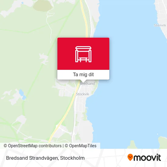 Bredsand Strandvägen karta