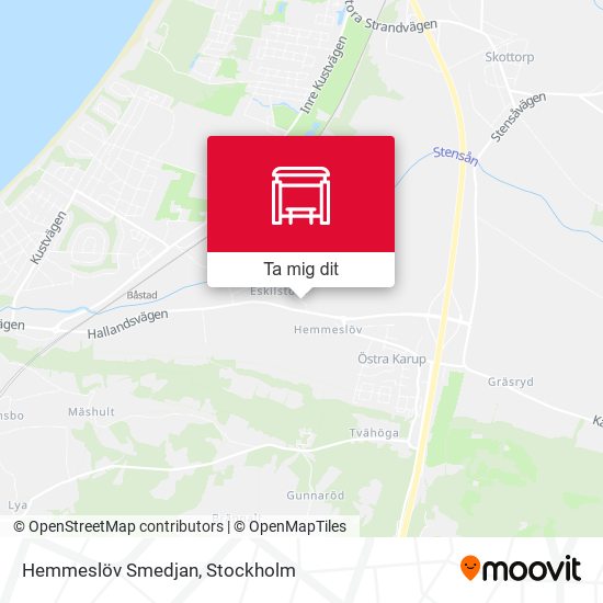 Hemmeslöv Smedjan karta