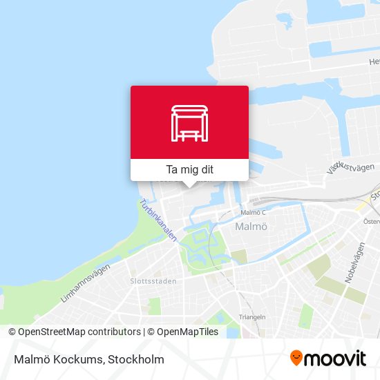 Malmö Kockums karta