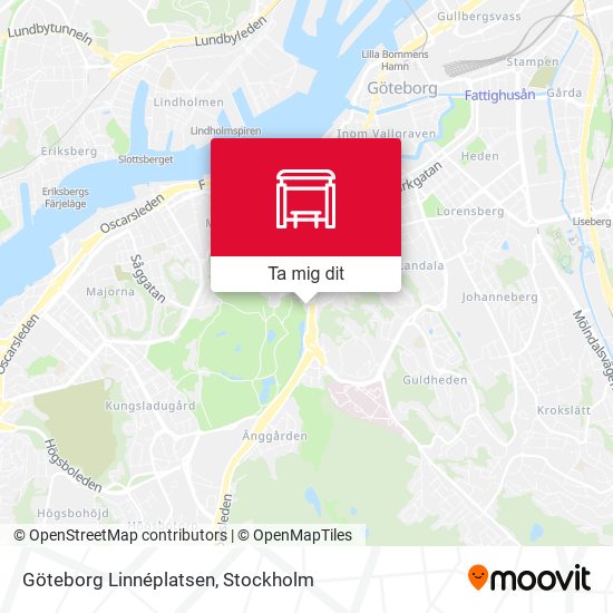 Göteborg Linnéplatsen karta