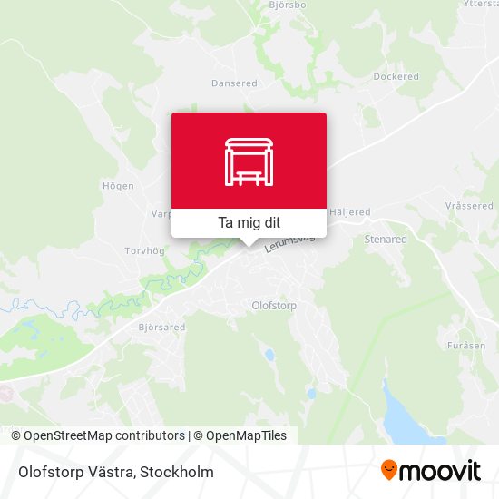 Olofstorp Västra karta