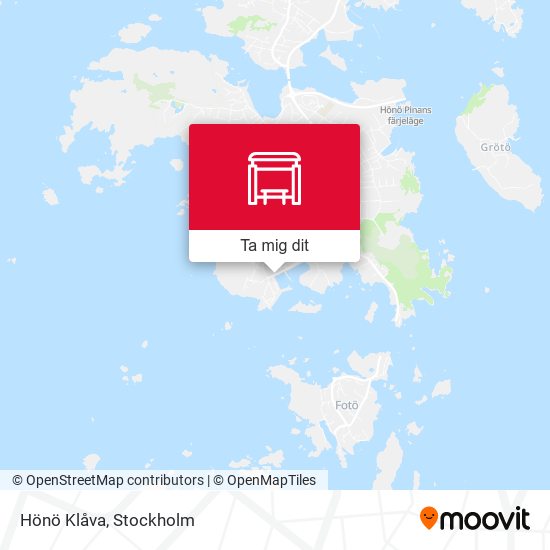 Hönö Klåva karta