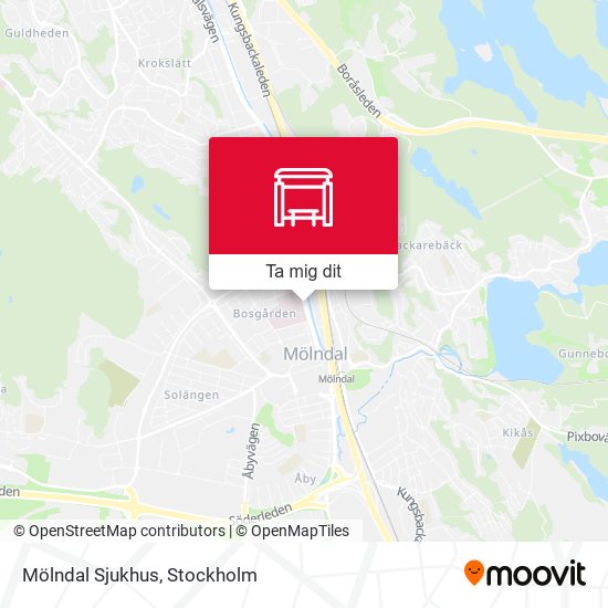 Mölndal Sjukhus karta