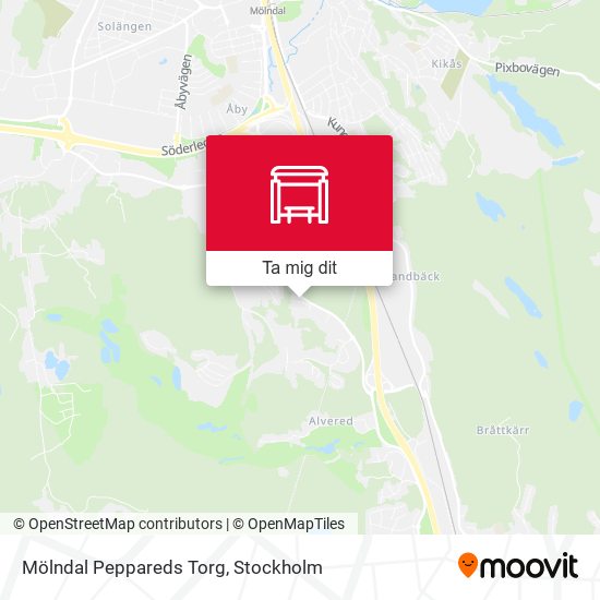Mölndal Peppareds Torg karta