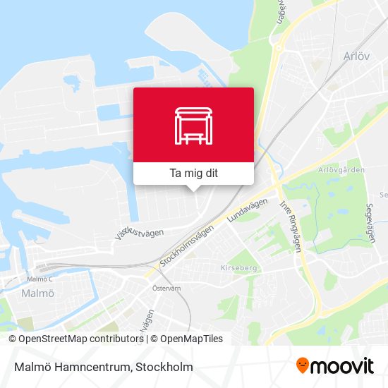Malmö Hamncentrum karta