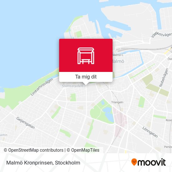 Malmö Kronprinsen karta