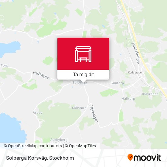 Solberga Korsväg karta