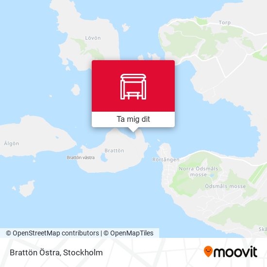 Brattön Östra karta