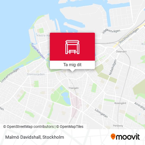 Malmö Davidshall karta