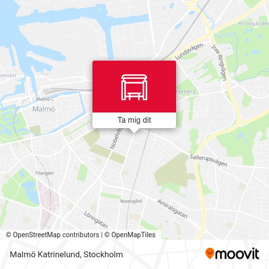 Malmö Katrinelund karta