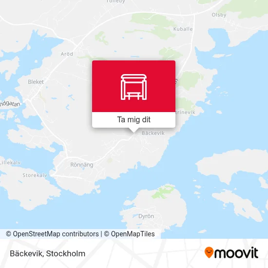 Bäckevik karta