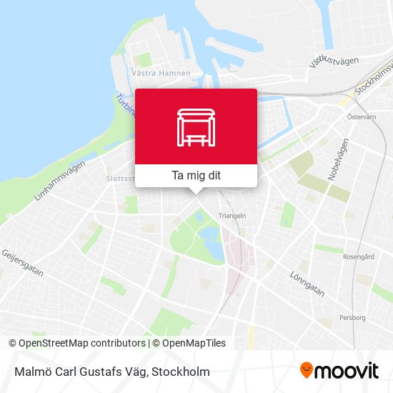 Malmö Carl Gustafs Väg karta