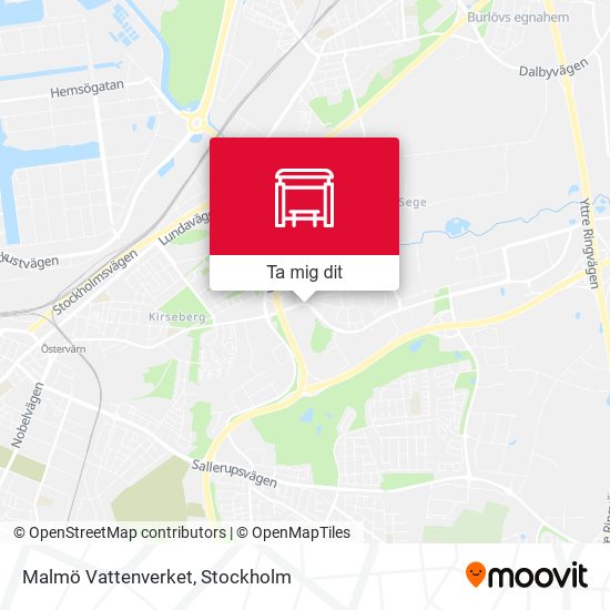 Malmö Vattenverket karta