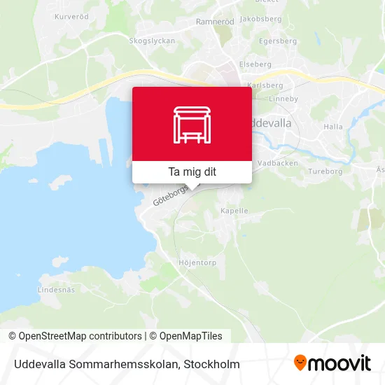 Uddevalla Sommarhemsskolan karta