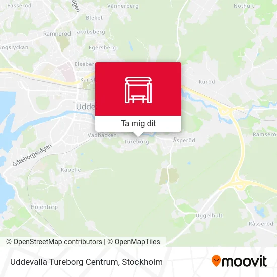 Uddevalla Tureborg Centrum karta
