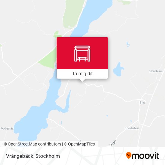 Vrångebäck karta