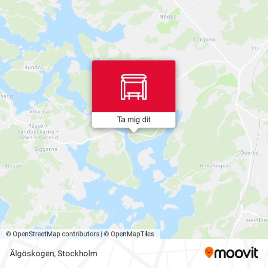 Älgöskogen karta