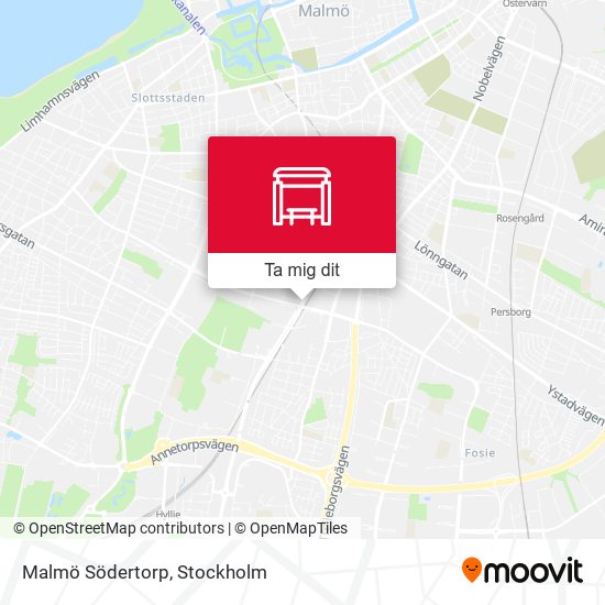 Malmö Södertorp karta