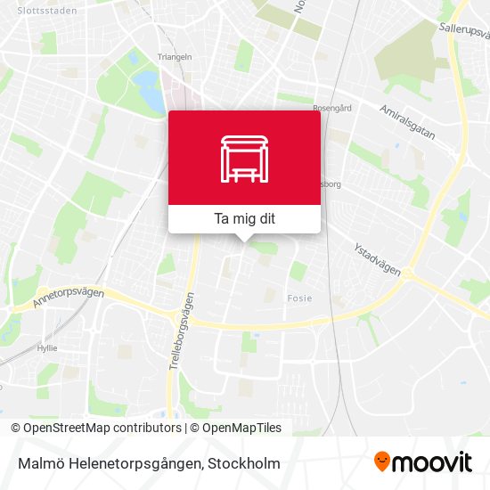 Malmö Helenetorpsgången karta