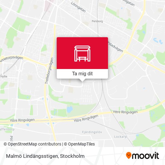 Malmö Lindängsstigen karta