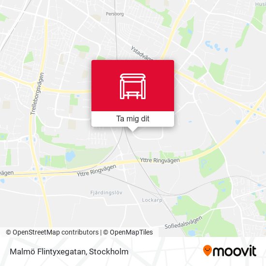 Malmö Flintyxegatan karta