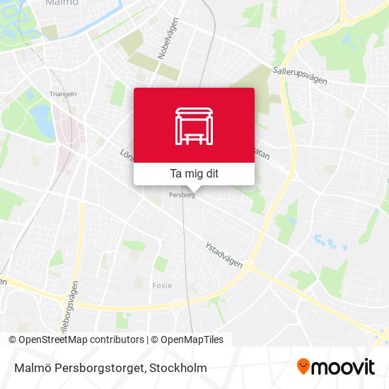 Malmö Persborgstorget karta