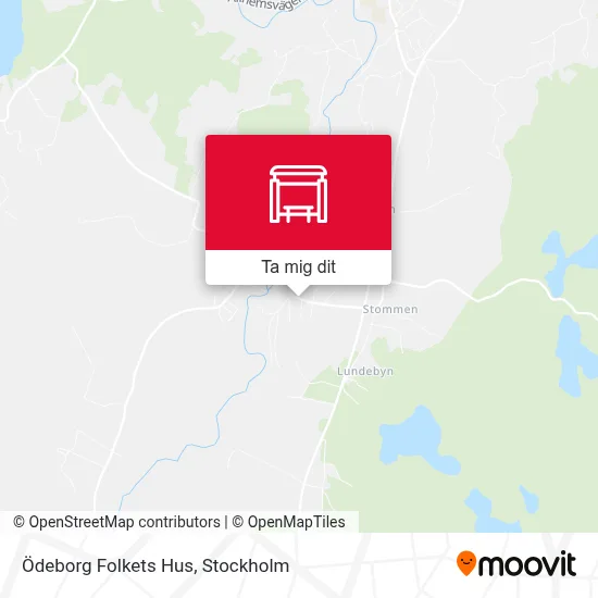 Ödeborg Folkets Hus karta