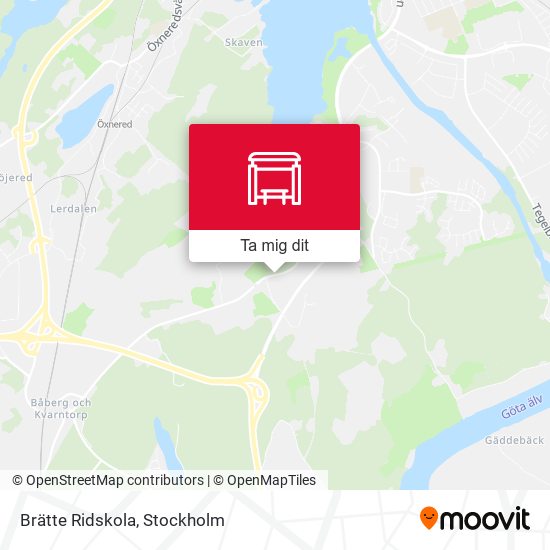Brätte Ridskola karta