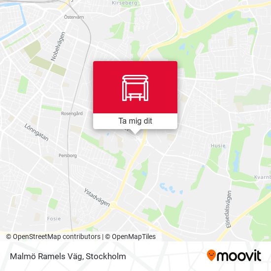 Malmö Ramels Väg karta