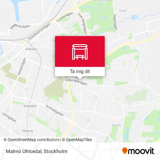 Malmö Ulricedal karta