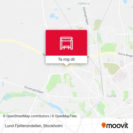 Lund Fjelierondellen karta