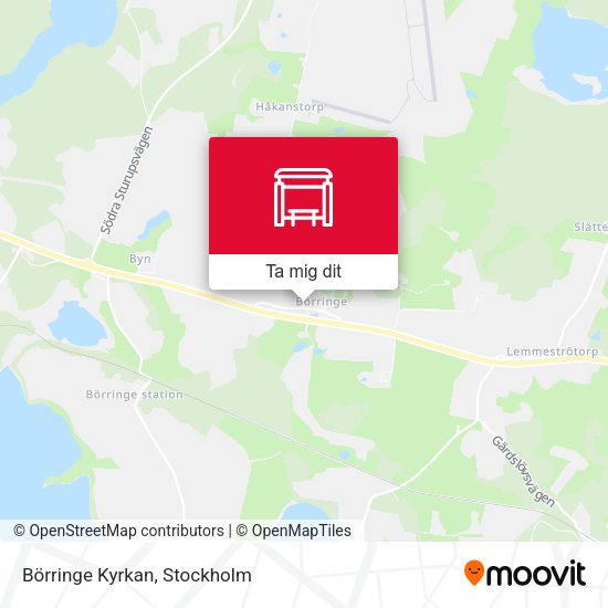 Börringe Kyrkan karta