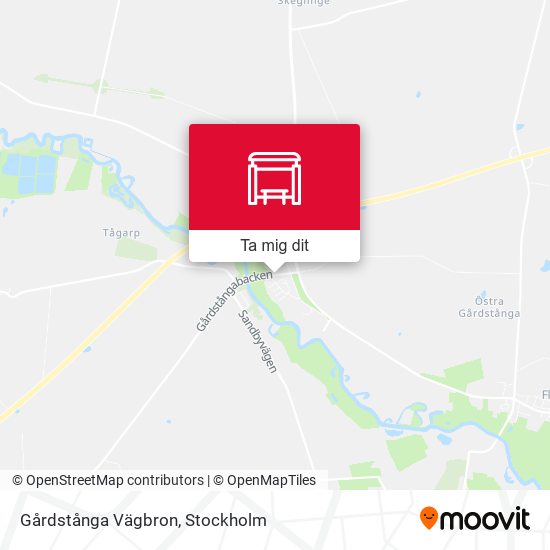 Gårdstånga Vägbron karta