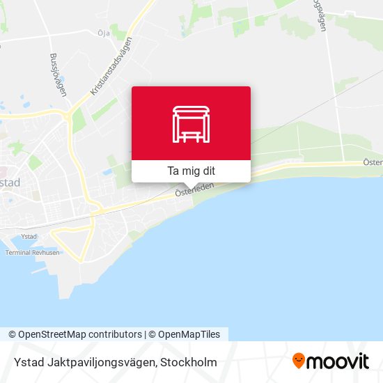 Ystad Jaktpaviljongsvägen karta