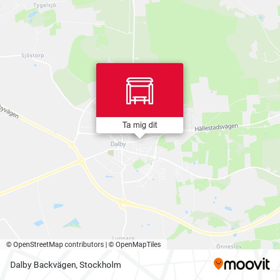 Dalby Backvägen karta