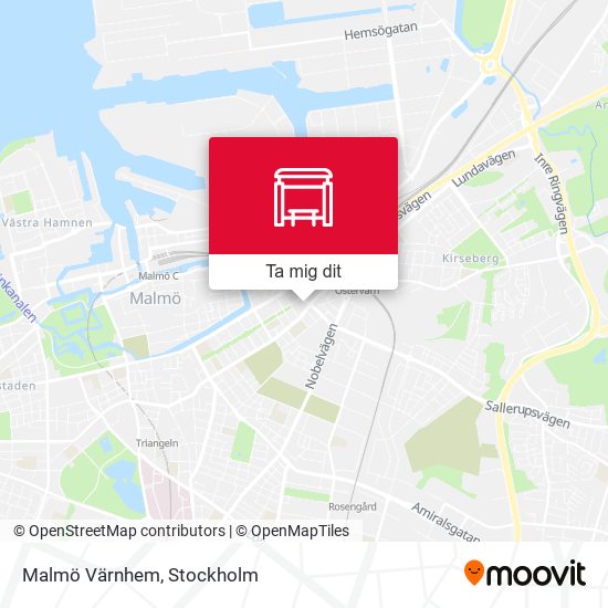 Malmö Värnhem karta