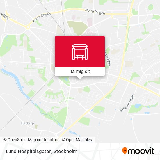 Lund Hospitalsgatan karta
