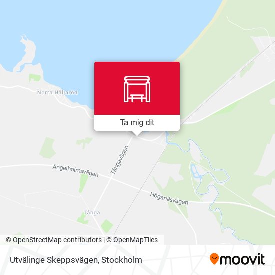 Utvälinge Skeppsvägen karta