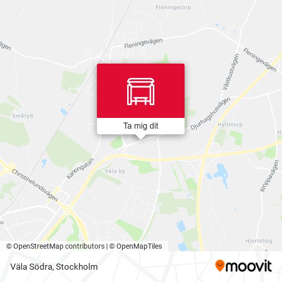 Väla Södra karta
