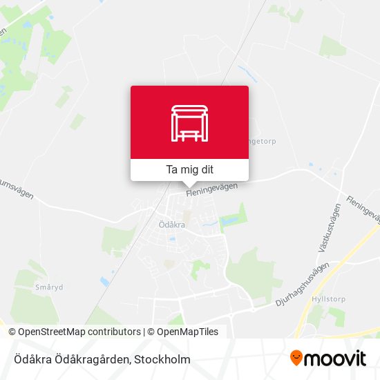 Ödåkra Ödåkragården karta