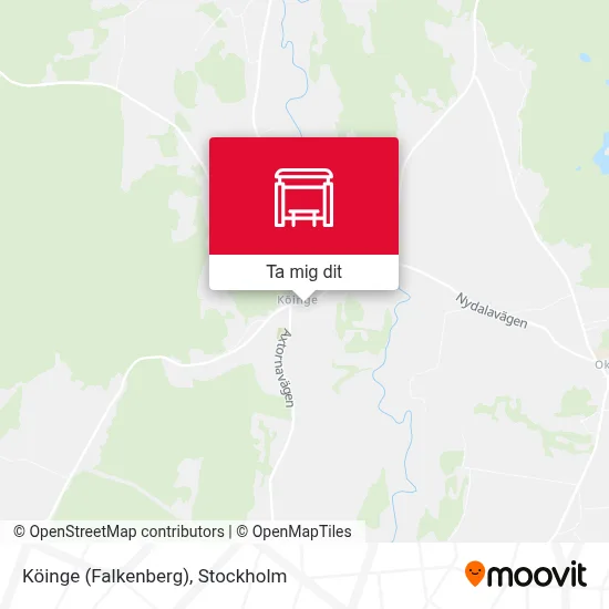 Köinge (Falkenberg) karta