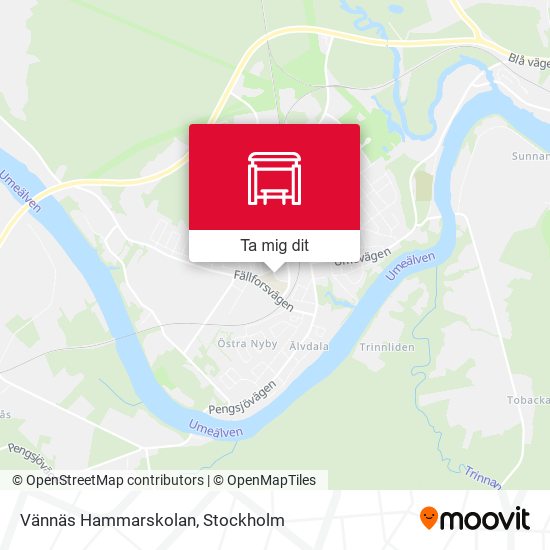 Vännäs Hammarskolan karta