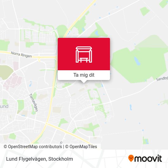 Lund Flygelvägen karta