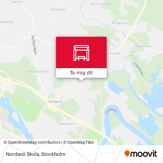 Nordanö Skola karta