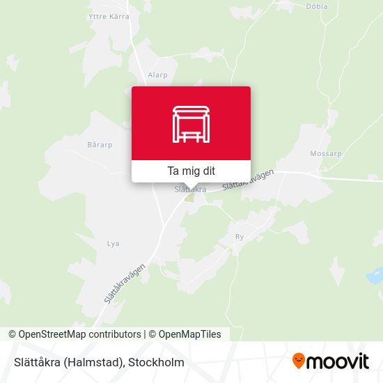 Slättåkra (Halmstad) karta