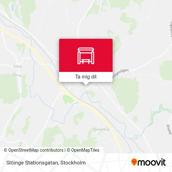 Slöinge Stationsgatan karta